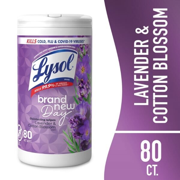 Lysol® Brand New Day™ Lavender & Cotton Blossom Disinfecting Wipes