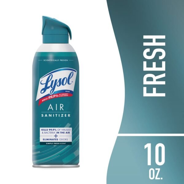 Lysol Air Sanitizing Spray, Odor Eliminating Air Freshener, Simple Fresh, 10 oz