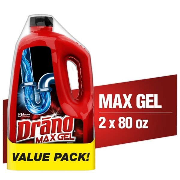 Drano Max Gel Clog Remover for Slow or Blocked Kitchen & Bathroom Drains