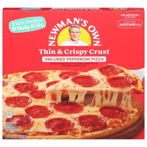 Newman's Own Uncured Pepperoni Thin and Crispy Crust Frozen Pizza