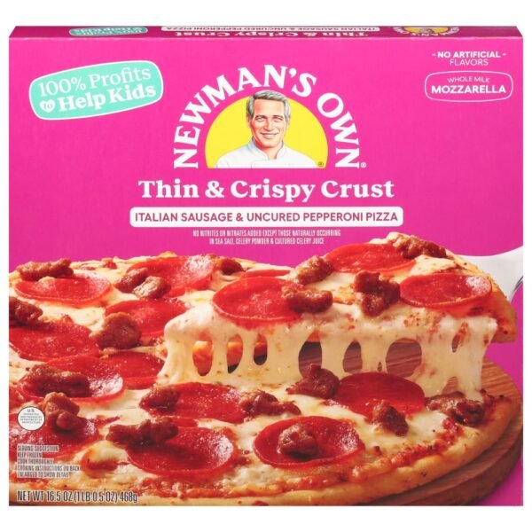 Newman's Own Italian Sausage and Uncured Pepperoni Thin & Crispy Crust Frozen Pizza