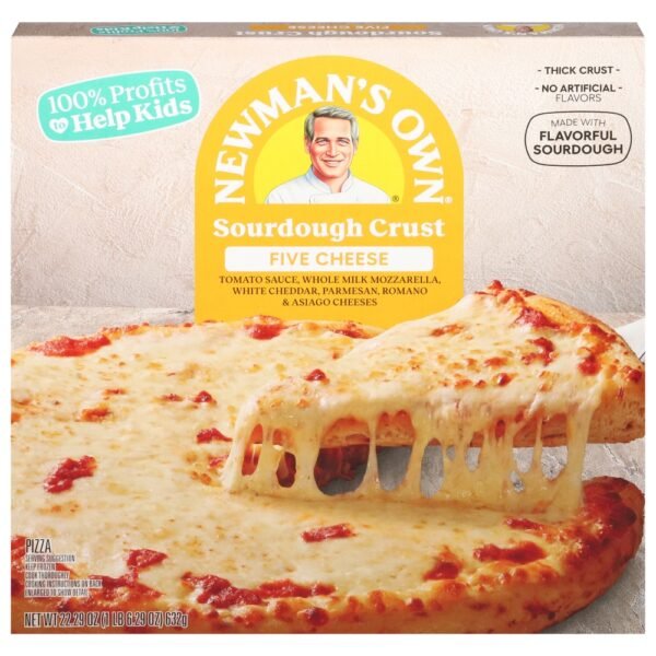Newman's Own Five Cheese Sourdough Crust Frozen Pizza