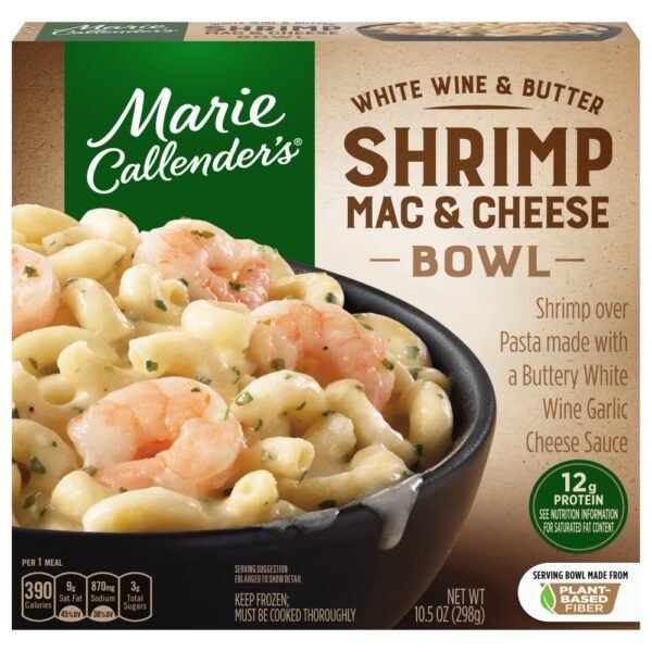 Marie Callender's White Wine and Butter Shrimp Mac & Cheese Bowl