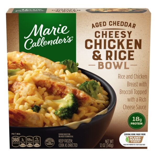 Marie Callender's Aged Cheddar Cheesy Chicken & Rice Bowl Frozen Meal