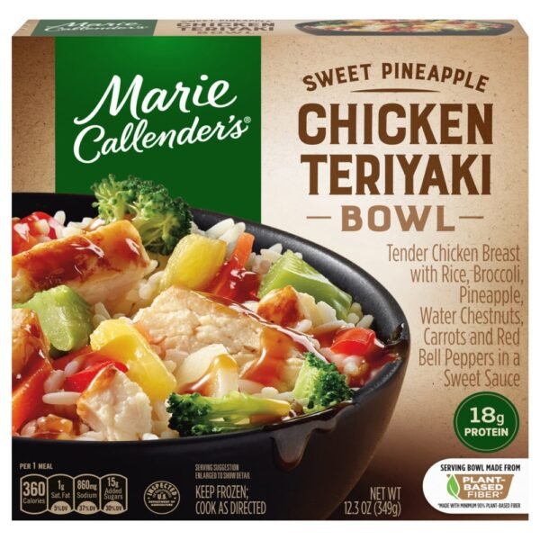 Marie Callender's® Sweet Pineapple Chicken Teriyaki Bowl Frozen Meal