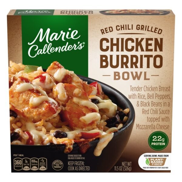 Marie Callender's Red Chili Grilled Chicken Burrito Bowl Frozen Meal