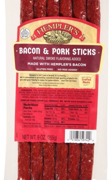 Hempler's European Family Pork & Bacon Sticks