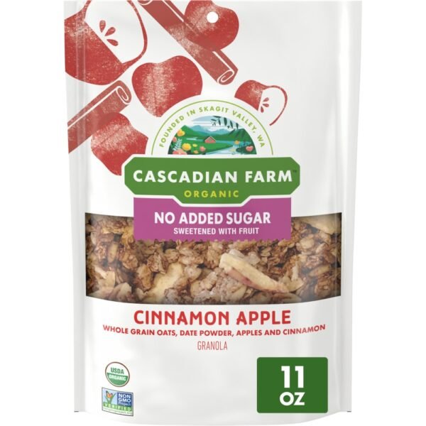 Cascadian Farm Organic® No Added Sugar Cinnamon Apple Granola