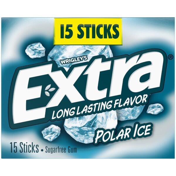 Extra Gum Polar Ice Sugar Free Chewing Gum Single Pack