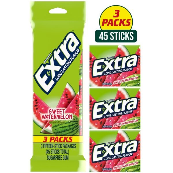 Extra Watermelon Sugar Free Chewing Gum Pack