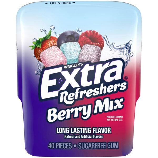 EXTRA Gum Refreshers Berry Mix Sugar Free Chewing Gum