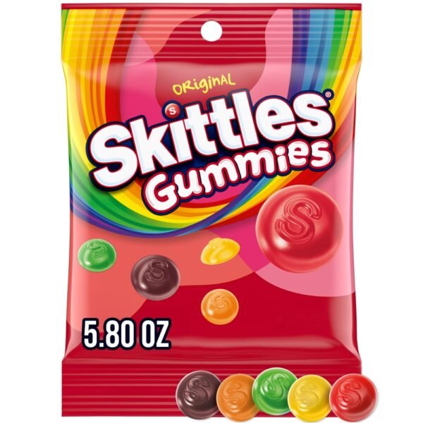 Skittles Gummies Original Spring Break Gummy Candy Bag