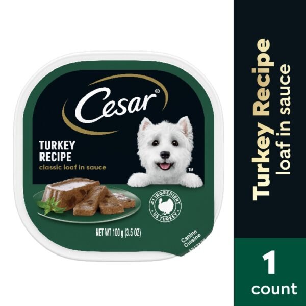 Cesar Adult Wet Dog Food Turkey Classic Loaf in Sauce
