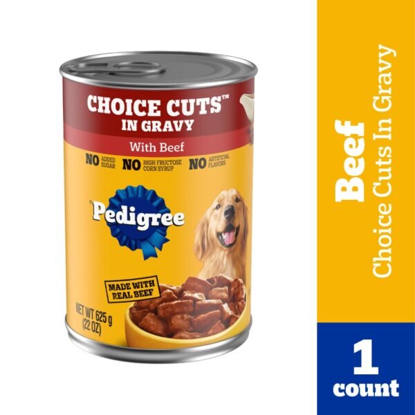 Pedigree Choice Cuts In Gravy Adult Canned Soft Wet Dog Food Beef