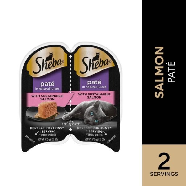 Sheba Perfect Portions Adult Wet Cat Food Pate Delicate Salmon Flavor