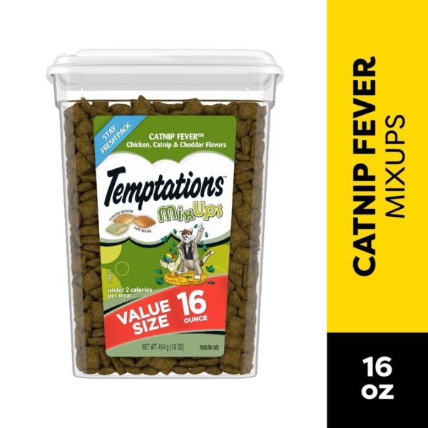 Temptations MixUps Crunchy and Soft Cat Treats Catnip Fever