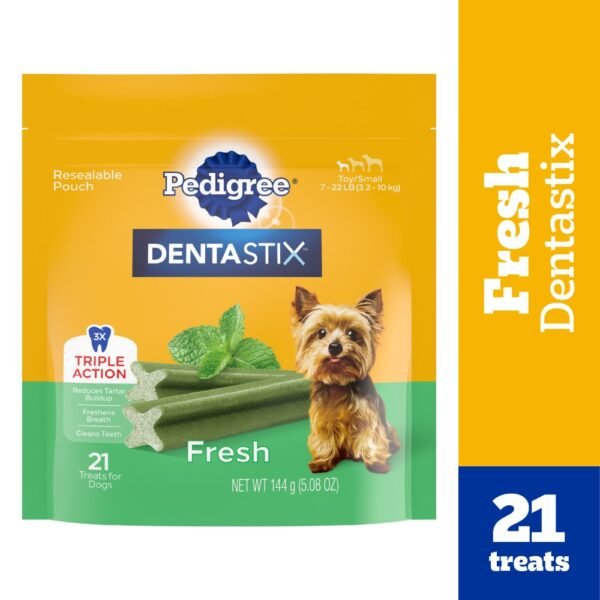 Pedigree Dentastix Adult Toy/Small Dog Dental Chew Dog Treats Fresh Flavor