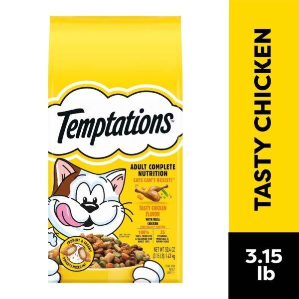 Temptations Complete Nutrition Tasty Chicken Flavor Adult Dry Cat Food