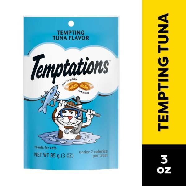 Temptations Classic Crunchy and Soft Cat Treats Tempting Tuna Flavor