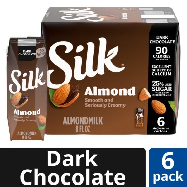 Silk Dairy Free Shelf Stable Dark Chocolate Almond Milk