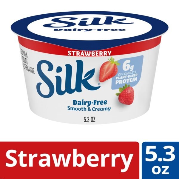 Silk Strawberry Soy Milk Yogurt Alternative Cup