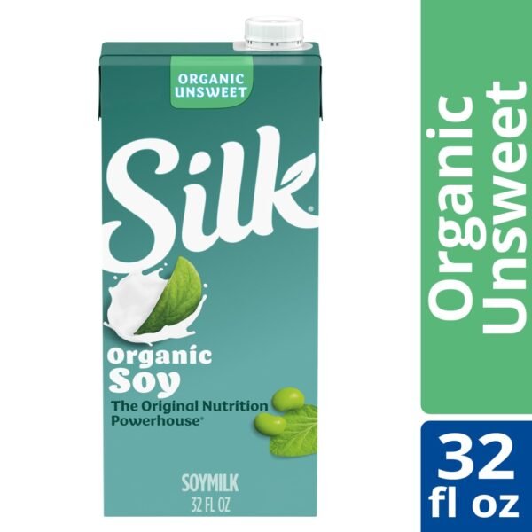 Silk Dairy Free Organic Protein Shelf Stable Soy Milk Quart