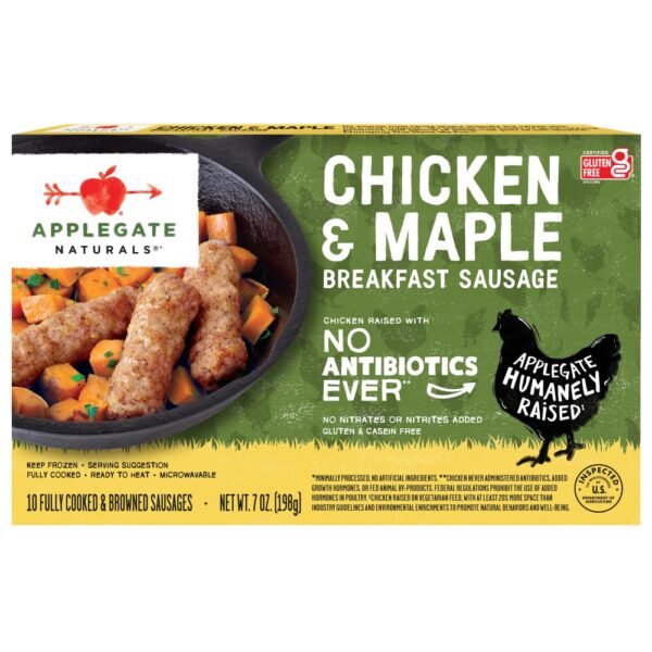 Applegate Natural Chicken & Maple Frozen Breakfast Sausage
