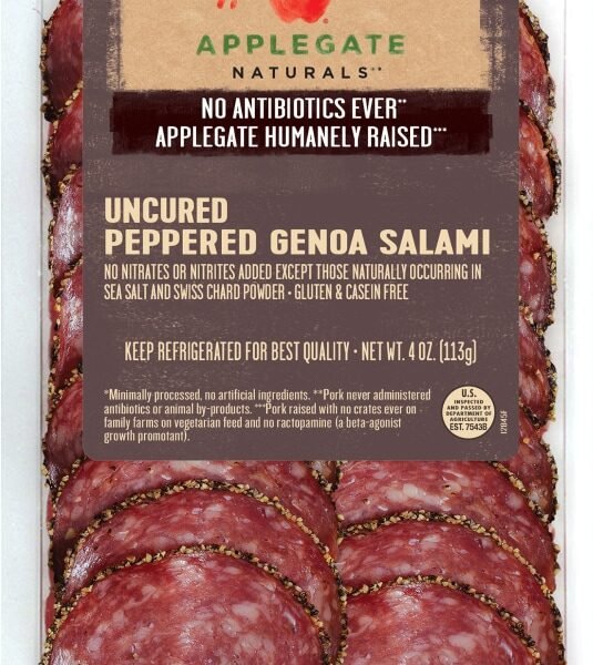 Applegate Natural Uncured Peppered Genoa Salami