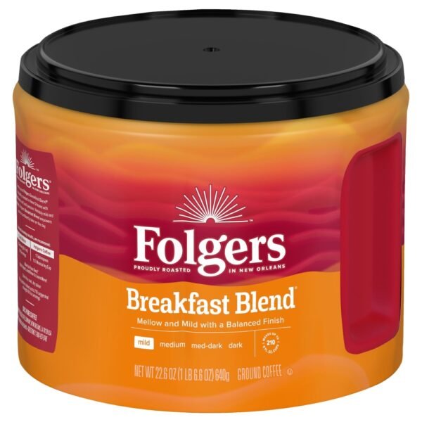 Folgers® Breakfast Blend Light Roast Ground Coffee