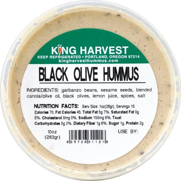 King Harvest Black Olive Hummus