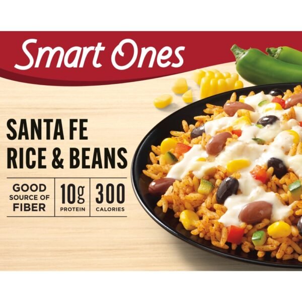 Smart Ones Zucchini Zesty Green Chile Sour Cream Sauce & Mozzarella Cheese Santa Fe Rice & Beans