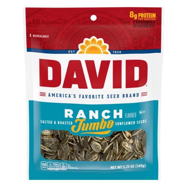 David® Salted & Roasted Ranch Flavored Jumbo Sunflower Seeds