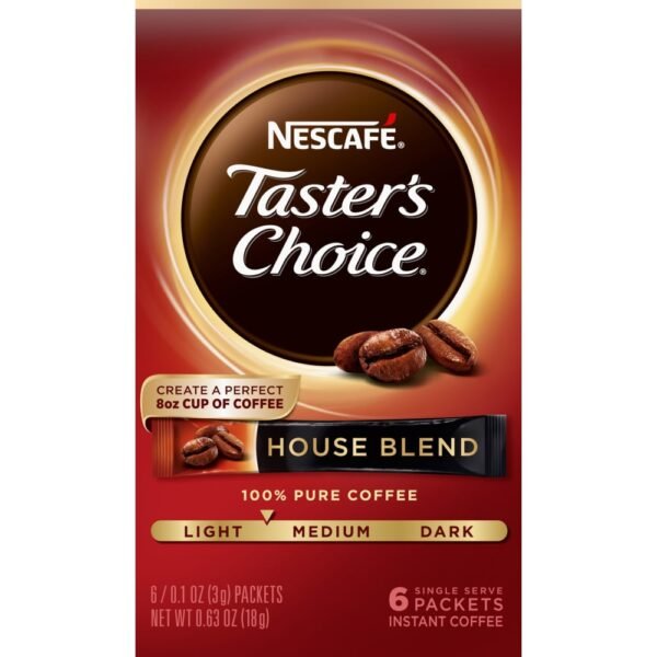 NESCAFÉ Taster's Choice House Blend Medium-Light Roast Instant Coffee
