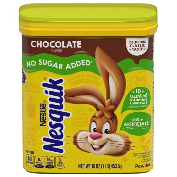 Nesquik® No Sugar Added Chocolate Milk Powder Mix