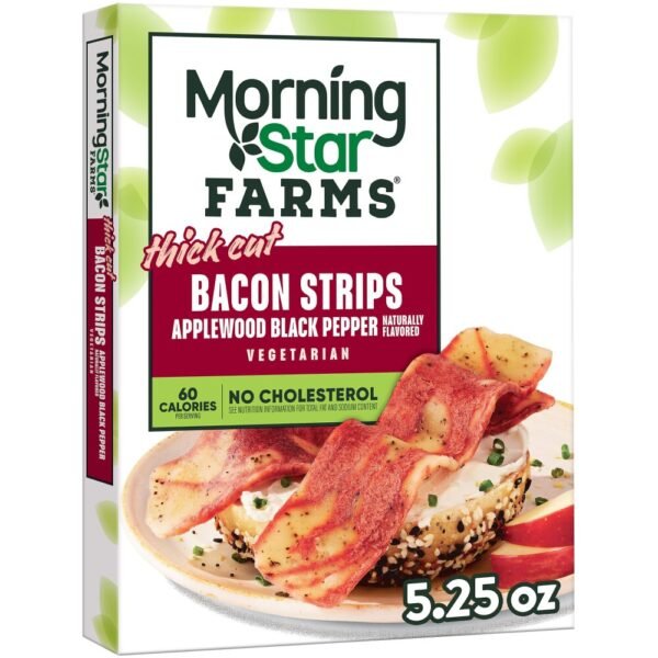 MorningStar Farms® Applewood Black Pepper Meatless Thick Cut Bacon Strips