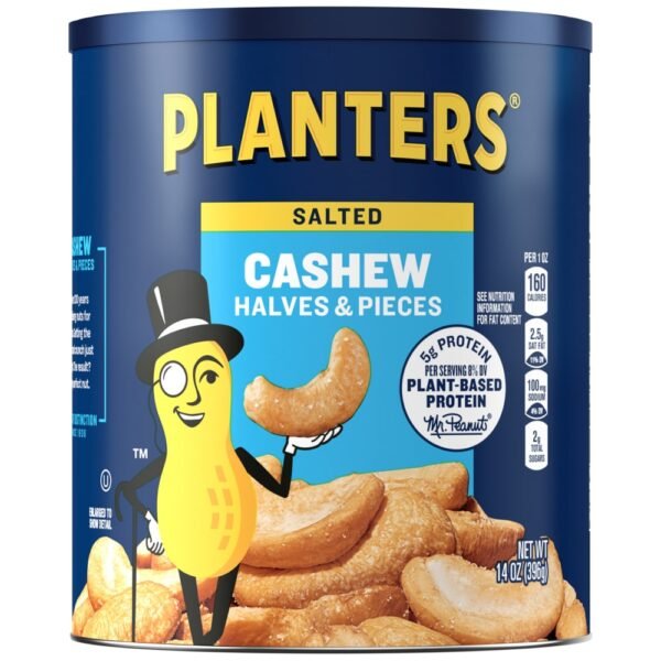 Planters® Salted Cashew Halves & Pieces