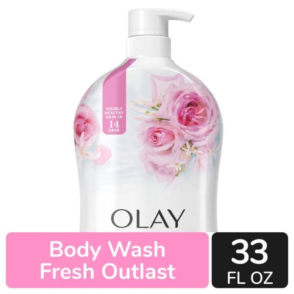 Olay Fresh Outlast Pump with Rosewater & Sweet Nectar Bodywash
