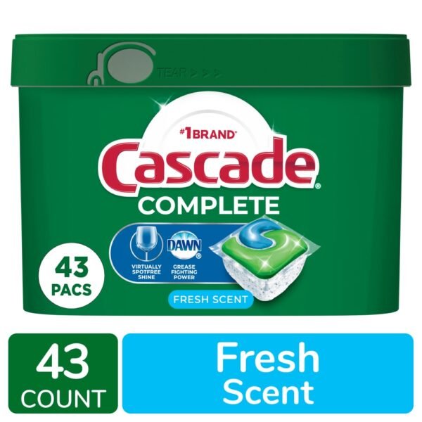 Cascade Complete ActionPacs Fresh Scent Dishwasher Detergent Pods