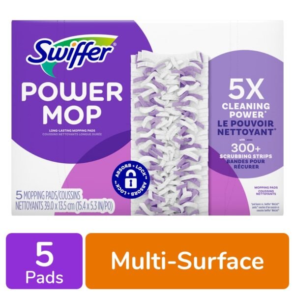 Swiffer PowerMop Multi-Surface Mopping Pad Refills for Floor Cleaning