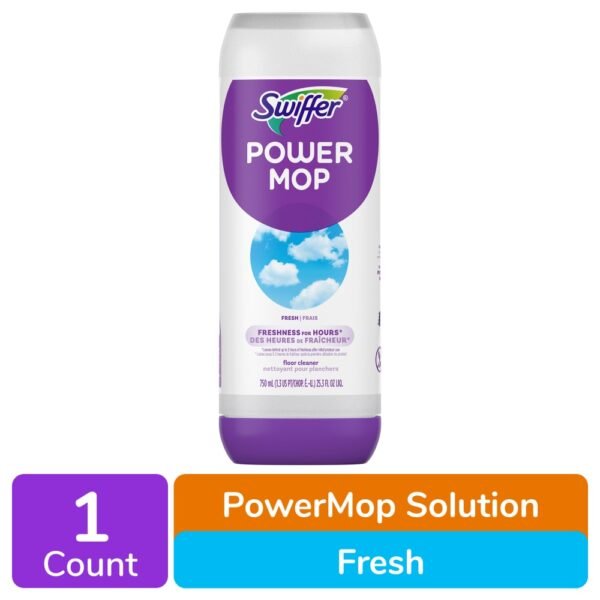 Swiffer PowerMop Floor Cleaning Solution with Fresh Scent