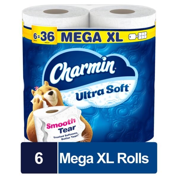Charmin Ultra Soft Toilet Paper 6 Mega XL Rolls