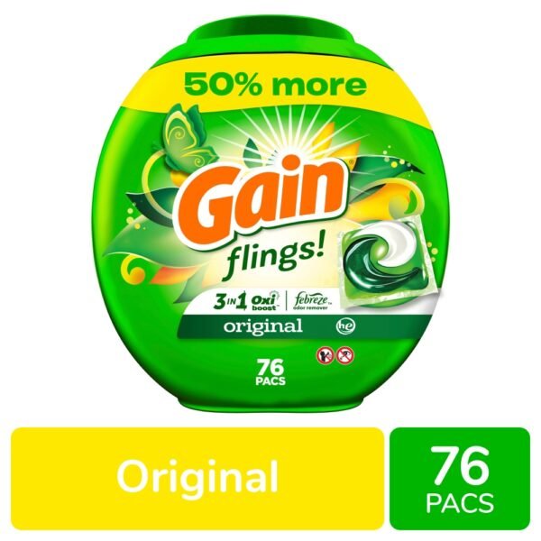 Gain Flings Original Scent Laundry Detergent Pods