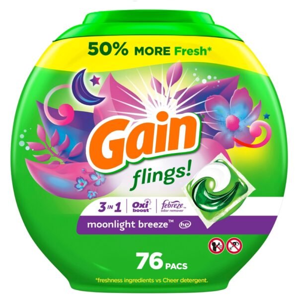 Gain Flings Moonlight Breeze Laundry Detergent Pods