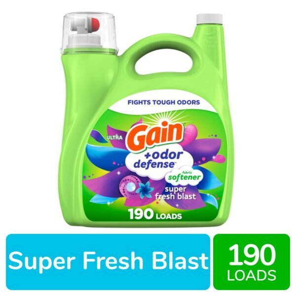 Gain Odor Defense Super Fresh Blast Liquid Fabric Softener Fabric Conditioner