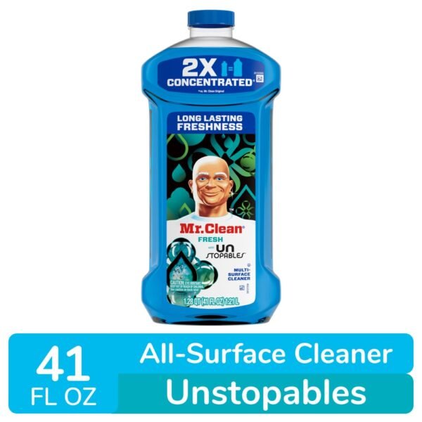 Mr. Clean Liquid Dilute 2X Concentrated Multi-Surface Cleaner Unstopables Fresh