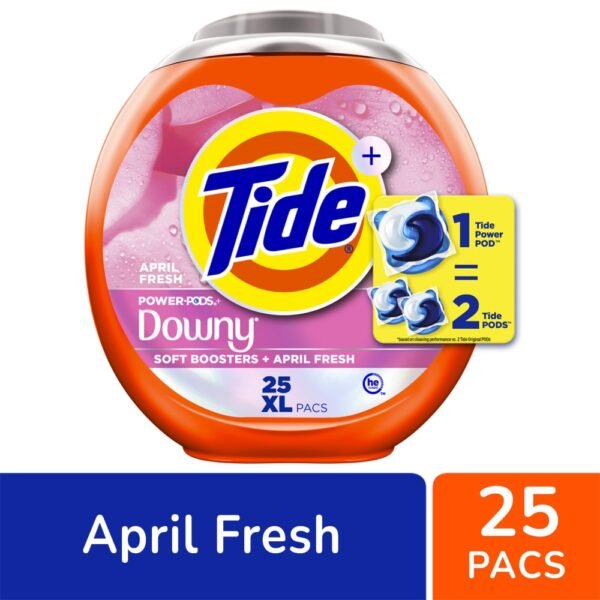 Tide Power Pods With Downy April Fresh Laundry Detergent Pods