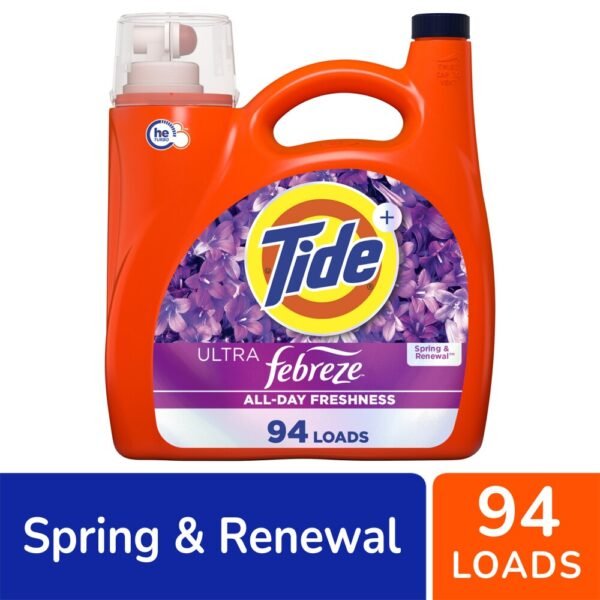 Tide Ultra Febreze Spring & Renewal Liquid Laundry Detergent