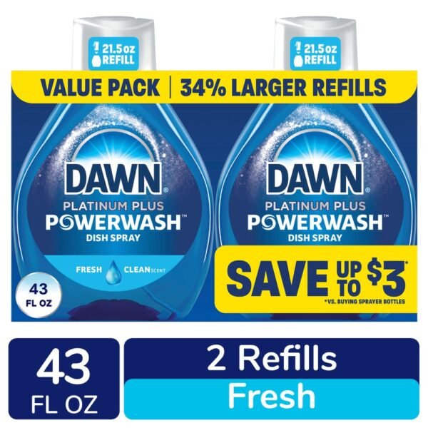 Dawn Powerwash 2 Refills Fresh Scent Spray Dish Soap