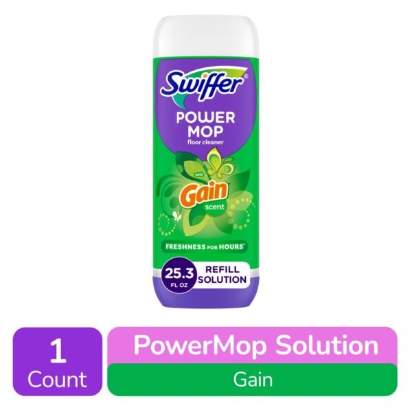 Swiffer PowerMop Floor Cleaning Solution with Gain Scent