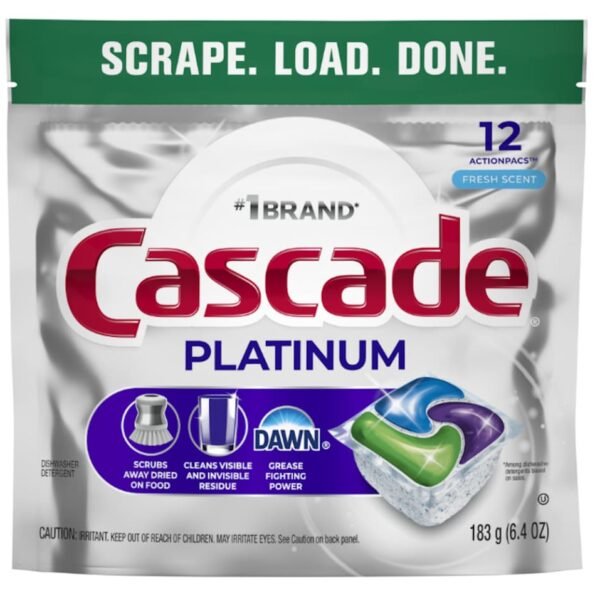 Cascade® Platinum Fresh Scent Dishwasher ActionPacs™